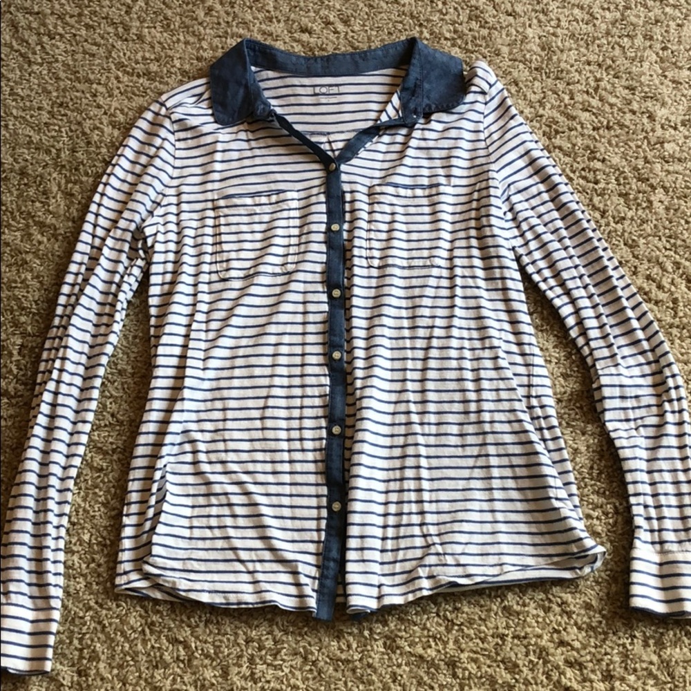 LOFT Long Sleeve Top Size Small